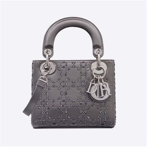 Mini Strass Cannage Lady Dior Bag .